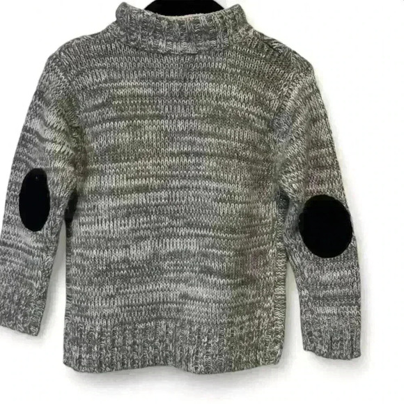 Little Lad Gray Elbow Patch Sweater 24 months Toddler Casual Pullover - Picture 3 of 4